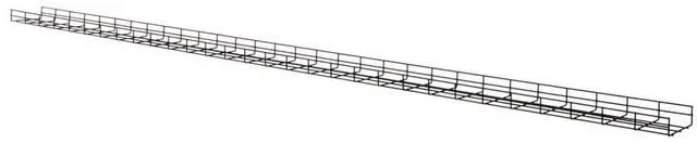 Alt view image 6 of 7 - Tripp Lite Wire Mesh Cable Tray 6x2x60" 2-Pack SRWB6210X2STR