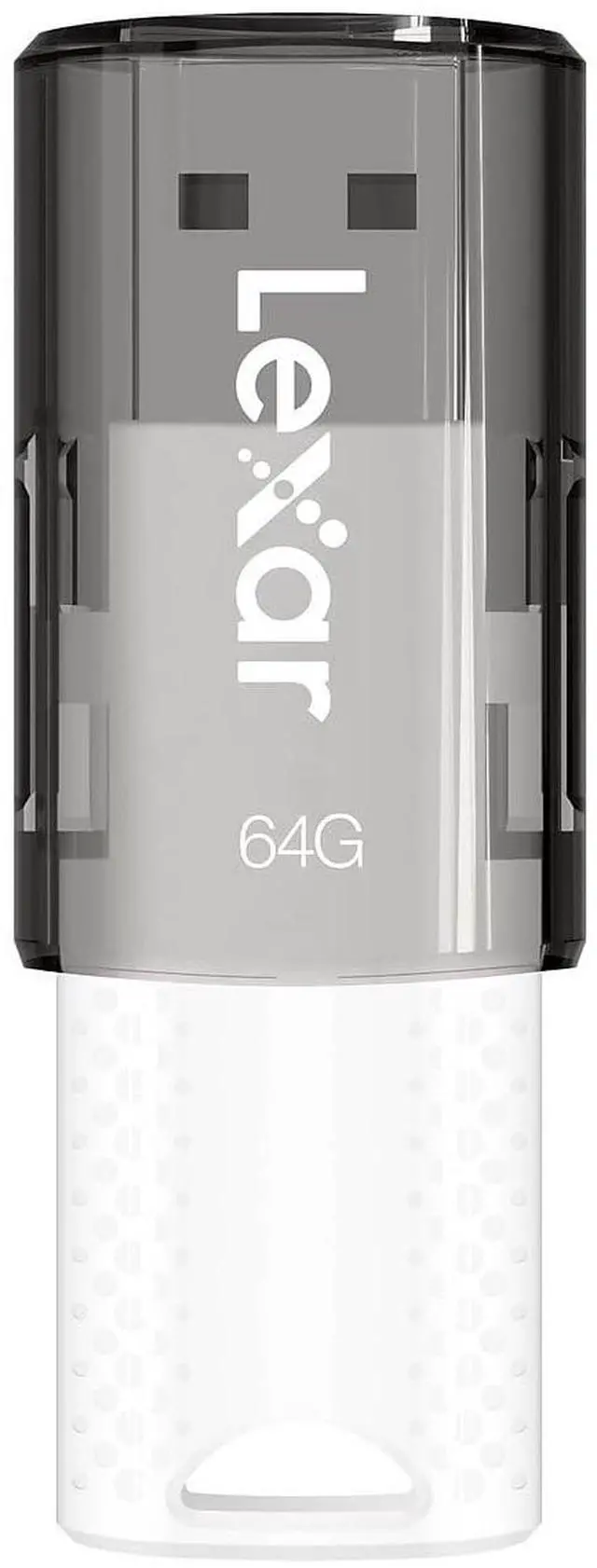 Alt view image 7 of 8 - Lexar JumpDrive S60 64GB USB 2.0 Type A Flash Drive Grey/White 3/Pack (LJDS60-64GB3NNU)