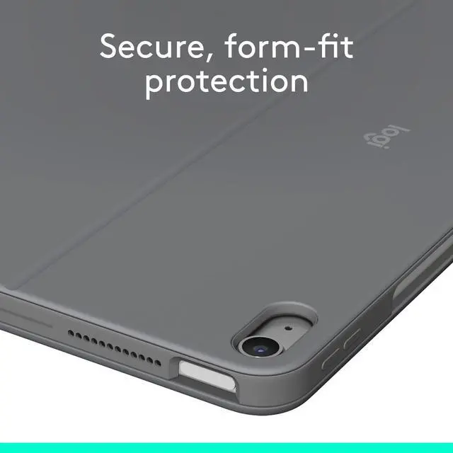 Alt view image 6 of 7 - Logitech Combo Keyboard Case for 13in iPad Air Oxford Grey 920012608