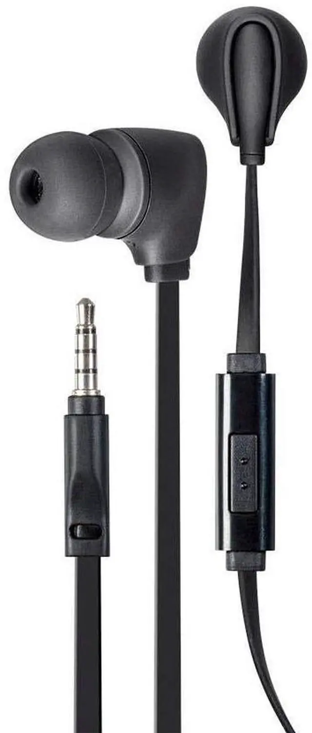 Alt view image 8 of 11 - Monoprice Premium 3.5mm Wired Earbuds Headphones with Mic for Apple and Android Devices