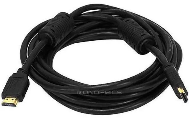 Alt view image 11 of 16 - Monoprice HDMI Cable - 12 Feet - Black | High Speed, 4k@60Hz, 18Gbps, 28AWG, Compatible with UHD TV and More - Select Series