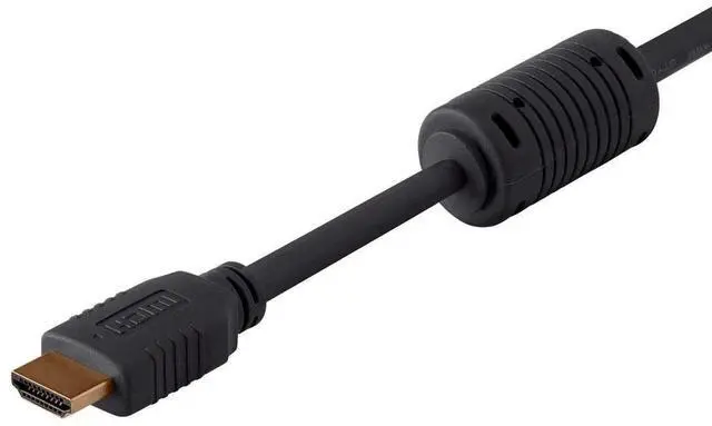 Alt view image 12 of 16 - Monoprice HDMI Cable - 12 Feet - Black | High Speed, 4k@60Hz, 18Gbps, 28AWG, Compatible with UHD TV and More - Select Series