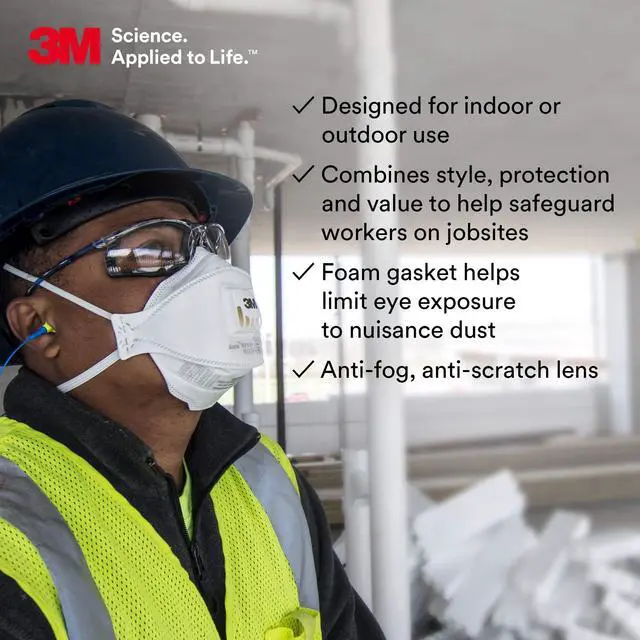 Alt view image 6 of 8 - 3M Occupational Health & Env Safety Protective Eyewear Clear 118720000020