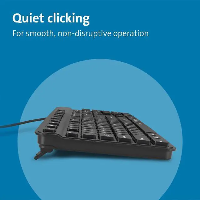 Alt view image 17 of 18 - kensington simple solutions wired keyboard taa-compliant (k55113us)