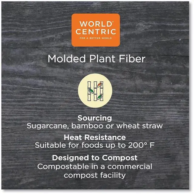 Alt view image 4 of 7 - Fiber Lids for Fiber Containers 7.8 x 10.1 x 0.5 Natural Paper 400/Carton TRLSC10LF