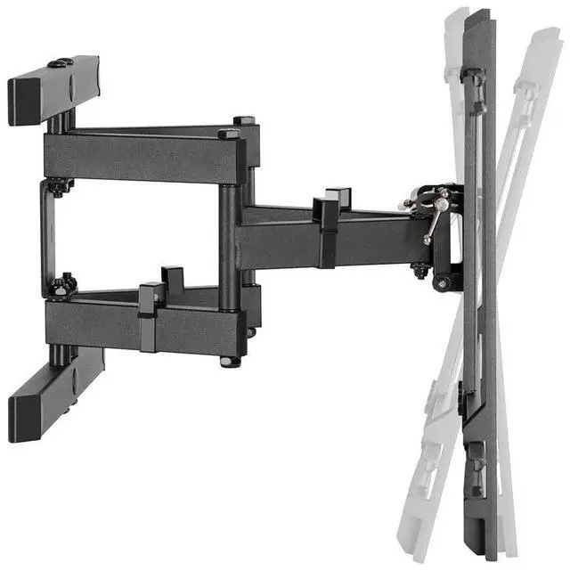 Alt view image 12 of 13 - Monoprice Full-Motion Articulating TV Wall Mount Bracket For LED TVs 43in to 90in, Max Weight 132 lbs, Extension Range of 3in to 16.9in, VESA Up to 800x400, Fits Curved Screens - Commercial Series