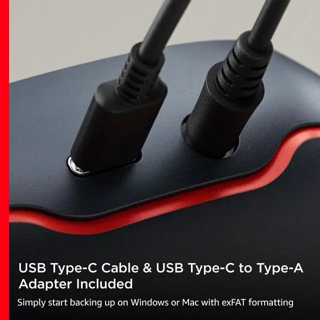 Alt view image 13 of 13 - SanDisk® Desk Drive 4TB* USB Type-C™ Desktop External SSD, up to 1000MB/s**, High-capacity Solid State Drive SDSSDT40-4T00-NA25