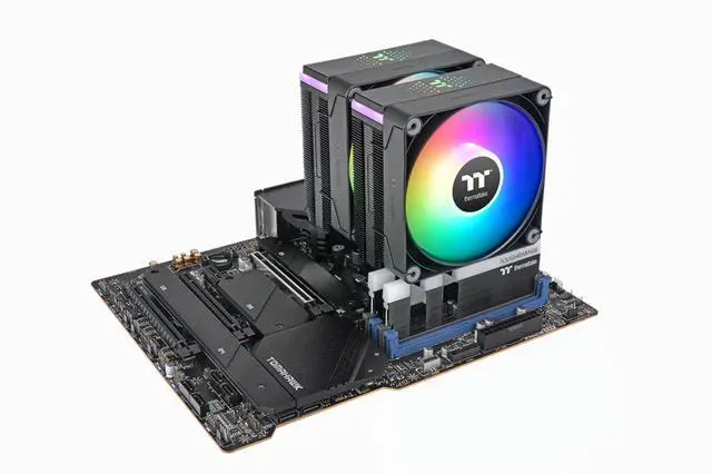 Alt view image 11 of 12 - Thermaltake ASTRIA 600 ARGB Lighting CPU Cooler CLP121CA12SWA