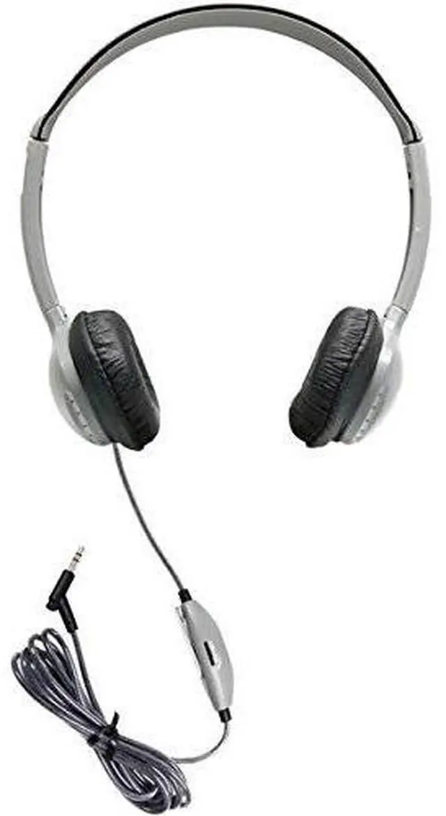 Alt view image 16 of 16 - HamiltonBuhl SchoolMate On-Ear Stereo Headphone with Leatherette Cushions & In-line Volume