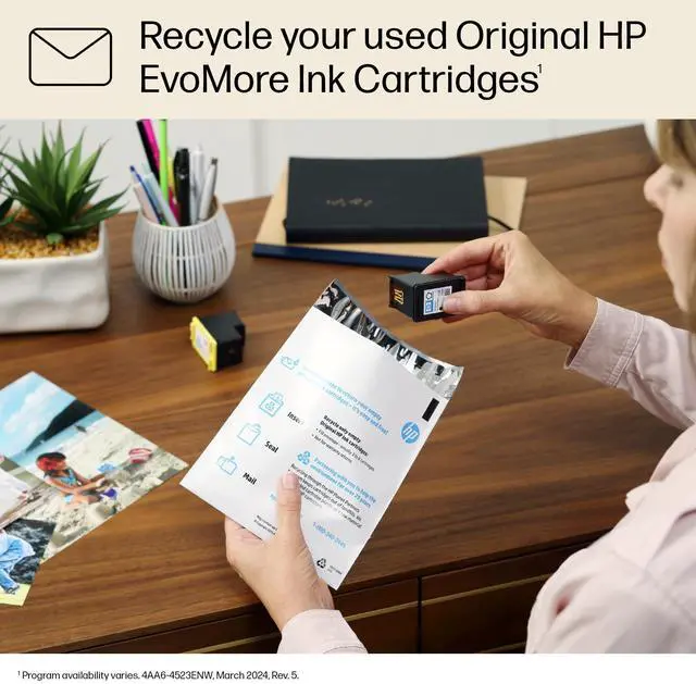 Alt view image 8 of 9 - HP 68e EvoMore Black Original Ink Cartridge, ~320 pages, 7FP22TN