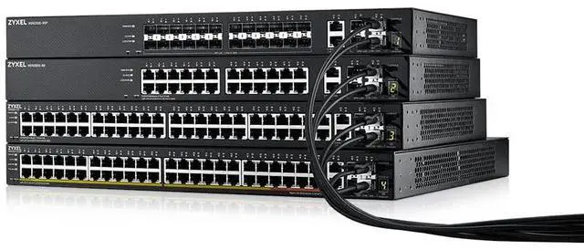 Alt view image 9 of 9 - Zyxel 48-port GbE L3 Access Switch with 6 10G Uplink XGS2220-54