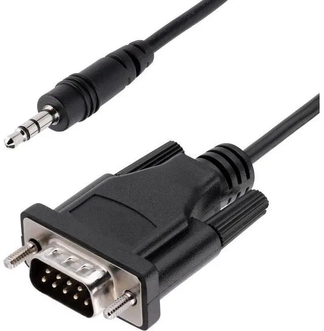 Main image of StarTech 3ft 1m DB9 to 3.5mm Serial Cable for Serial Device Configuration RS232 DB9 Male to 3.5mm for Calibrating via Audio Jack