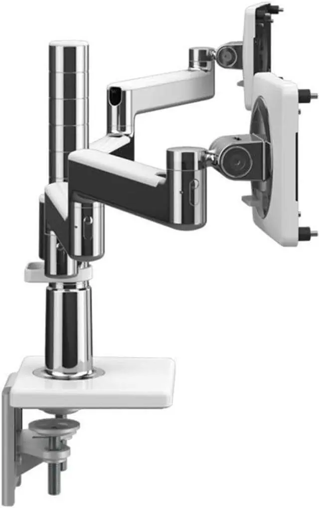 Alt view image 2 of 3 - Humanscale MFlex M2.1 Dual Monitor Mount Silver with Gray X22TBS
