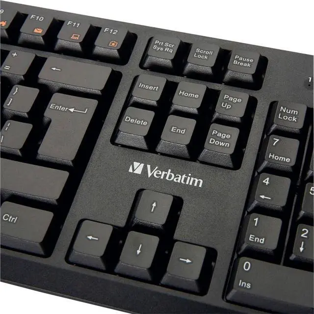 Alt view image 3 of 20 - Verbatim 70734 Universal Wired Keyboard and Mouse Black 70734