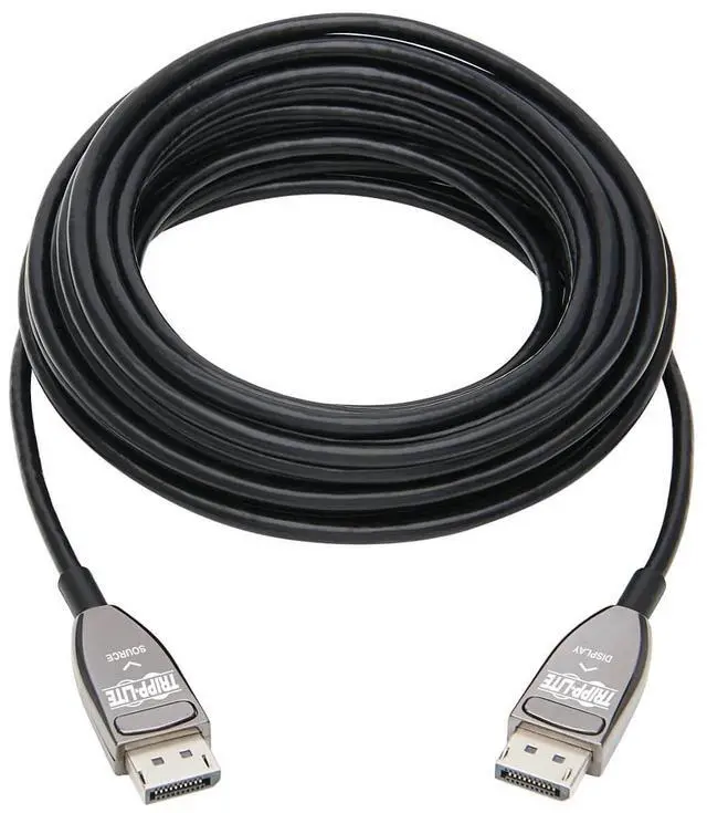 Alt view image 7 of 9 - Tripp Lite DisplayPort Fiber Active Optical Cable AOC 8K 60Hz CL3 M/M 25M (P580F3-25M-8K6)