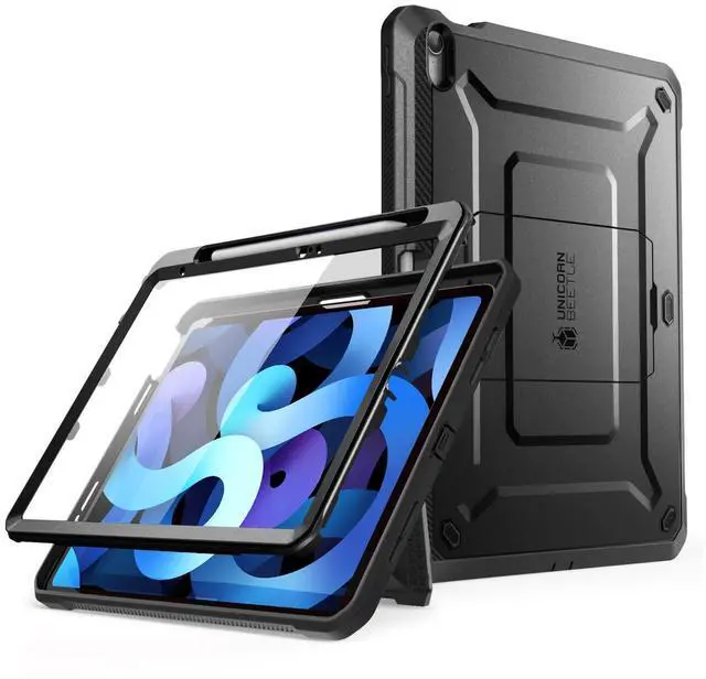 Alt view image 2 of 7 - Supcase For Ipad 10Th Generation Case With Screen Protector (Unicorn Beetle Pro)  [Built-In Stand & Pencil Holder] Heavy Duty Rugged Protective Case For Ipad 10Th Gen 10.9 Inch (2022)  Black