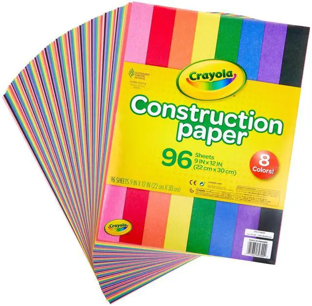 Alt view image 17 of 19 - Crayola Construction Paper Pad 9"X12"-96 Sheets