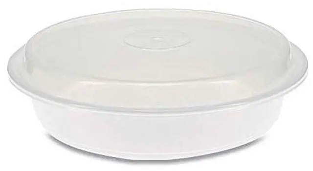 Alt view image 4 of 4 - Pactiv Corporation Pactiv Evergreen VERSAtainers 48 oz. 9 x 9 x 2.38 White/Clear