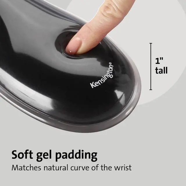 Alt view image 5 of 9 - Kensington Duo Gel Wave Keyboard Wrist Rest