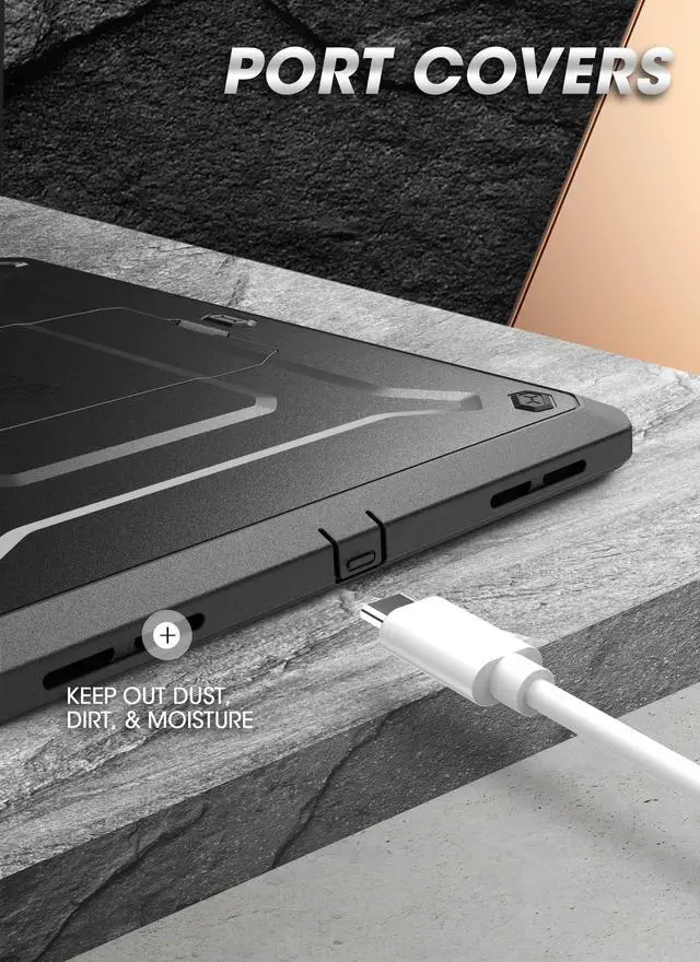 Alt view image 5 of 7 - Supcase For Ipad 10Th Generation Case With Screen Protector (Unicorn Beetle Pro)  [Built-In Stand & Pencil Holder] Heavy Duty Rugged Protective Case For Ipad 10Th Gen 10.9 Inch (2022)  Black