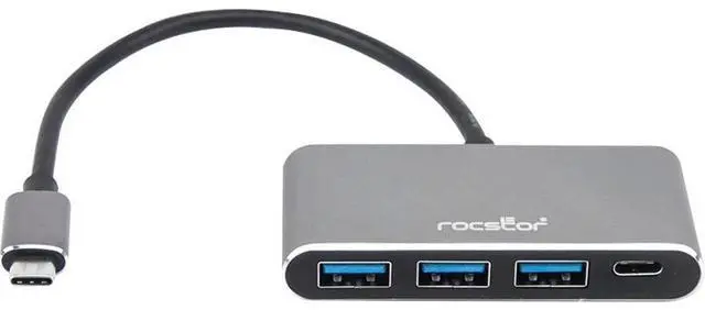 Alt view image 13 of 13 - Rocstor Y10A200-A1 Premium USB C Hub - 4 Port USB-C to USB-A