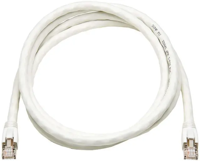 Alt view image 8 of 10 - Eaton Tripp Lite Series Cat8 40G Snagless SSTP Ethernet Cable RJ45 M/M PoE White 5 ft. 1.5 m