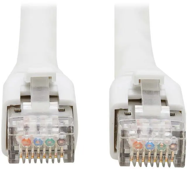 Alt view image 9 of 10 - Eaton Tripp Lite Series Cat8 40G Snagless SSTP Ethernet Cable RJ45 M/M PoE White 5 ft. 1.5 m