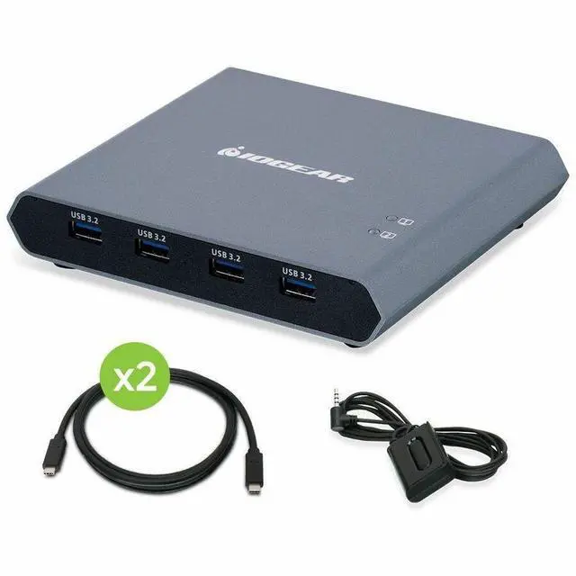 Alt view image 16 of 20 - IOGEAR 2-Port 4K USB-C Desktop KVM with DisplayPort GCS1602CC