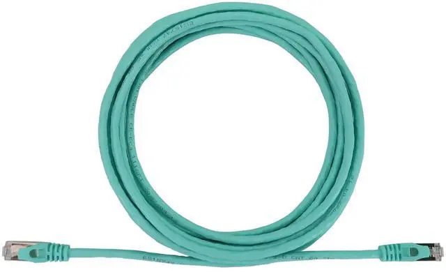 Alt view image 9 of 11 - Eaton Tripp Lite Series Cat6a 10G Snagless Shielded Slim STP Ethernet Cable RJ45 M/M PoE Aqua 10 ft. 3.1 m