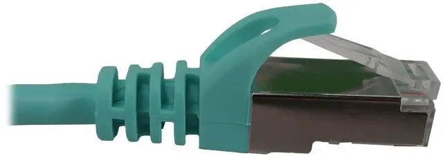 Alt view image 11 of 11 - Eaton Tripp Lite Series Cat6a 10G Snagless Shielded Slim STP Ethernet Cable RJ45 M/M PoE Aqua 10 ft. 3.1 m