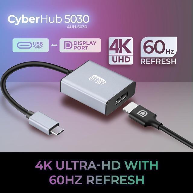 Alt view image 20 of 20 - Adesso USB-C to Display Port Adapter