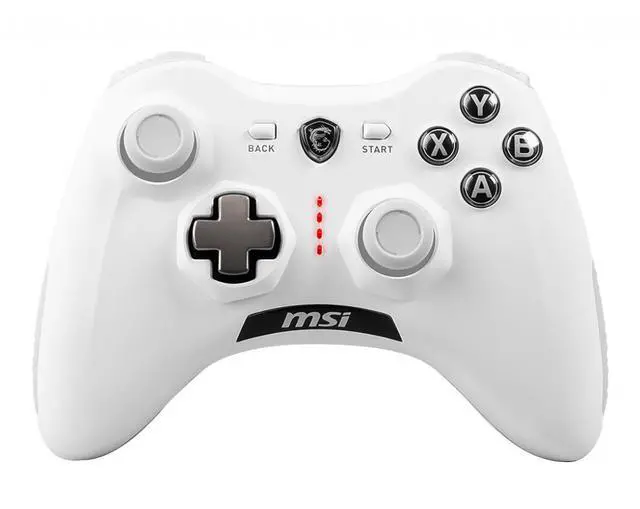 Alt view image 10 of 16 - msi force gc30v2 white wireless gaming controller, dual vibration motors, dual connection modes, interchangable d-pads, compatible with pc & android