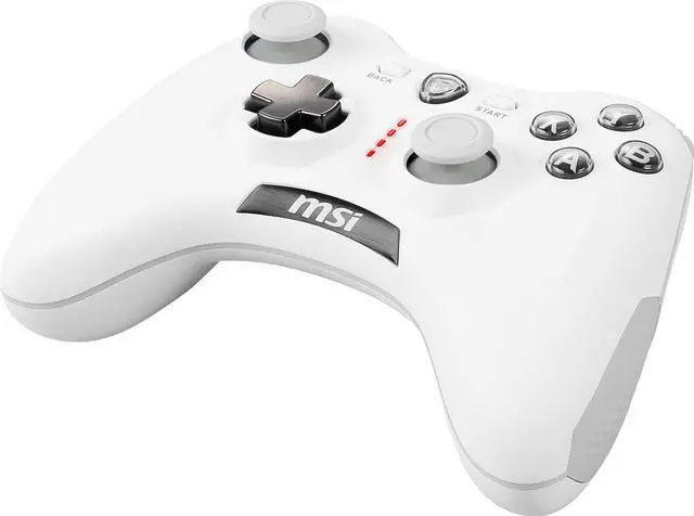Alt view image 16 of 16 - msi force gc30v2 white wireless gaming controller, dual vibration motors, dual connection modes, interchangable d-pads, compatible with pc & android