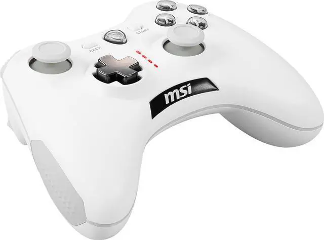 Alt view image 14 of 16 - msi force gc30v2 white wireless gaming controller, dual vibration motors, dual connection modes, interchangable d-pads, compatible with pc & android