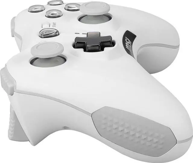 Alt view image 13 of 16 - msi force gc30v2 white wireless gaming controller, dual vibration motors, dual connection modes, interchangable d-pads, compatible with pc & android