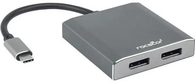 Alt view image 11 of 13 - ROCSTOR Y10A201-A1 USB-C TO DUAL DISPLAYPORT 4K60H