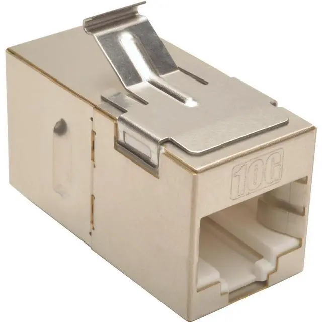 Alt view image 6 of 12 - Tripp Lite Cat6a Straight-Through Modular Shielded In-Line Snap-In Coupler (RJ45 F/F)