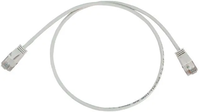 Alt view image 7 of 9 - Tripp Lite Cat6a 10G Snagless Molded Slim UTP Ethernet Cable (RJ45 M/M), PoE, White, 3 ft. (0.9 m) - 3 ft Category 6a Network Cable for Network Device, Server, Switch, Router, Hub, Printer, Computer,