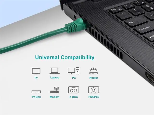 Alt view image 20 of 20 - Monoprice Cat6 Ethernet Patch Cable - 7 Feet - Green | Network Internet Cord - RJ45, Stranded, 550Mhz, UTP, Pure Bare Copper Wire, 24AWG