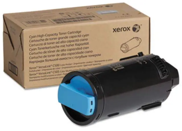 Alt view image 7 of 7 - Xerox - 106R04014 - Xerox Toner Cartridge - Cyan - TAA Compliant - LED - High Yield - 9000 Pages