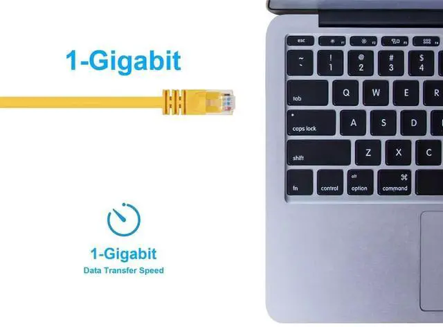 Alt view image 12 of 13 - Monoprice Cat6 Ethernet Patch Cable - Network Internet Cord - RJ45, Stranded, 550Mhz, UTP, Pure Bare Copper Wire, 24AWG, 10ft, Yellow
