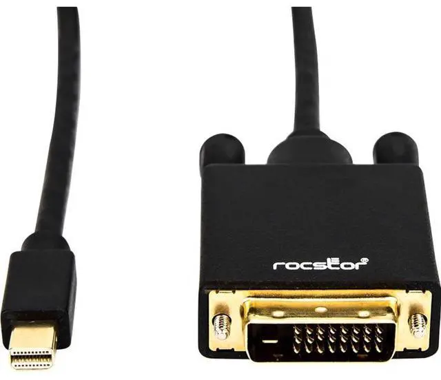 Alt view image 10 of 12 - Rocstor Y10C164-B1 6Ft Mini Displayport To Dvi Displayport 1.2V To Dvi M/M 1080P