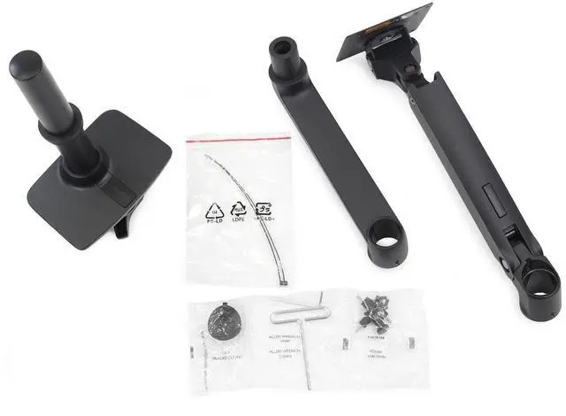 Alt view image 5 of 8 - Ergotron LX Desk Mount Monitor Arm Tall Pole Matte Black Matte Black