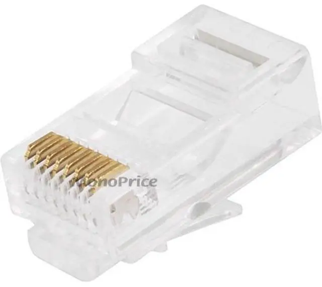 Alt view image 9 of 13 - Monoprice Rj-45 Modular Plugs Rj45 - 100 Pack For Solid