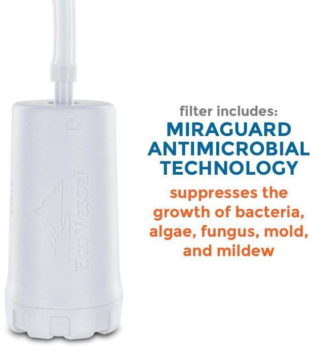 Alt view image 4 of 5 - Aqua Vessel Ultra Lite Tritan 25oz Filtration Bottle - 100 Gallon Filter, Violet