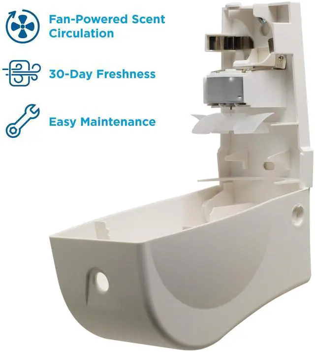 Alt view image 3 of 8 - ActiveAire Powered Whole-Room Freshener Dispenser 4.38" x 4" x 7.81'' White 53287A