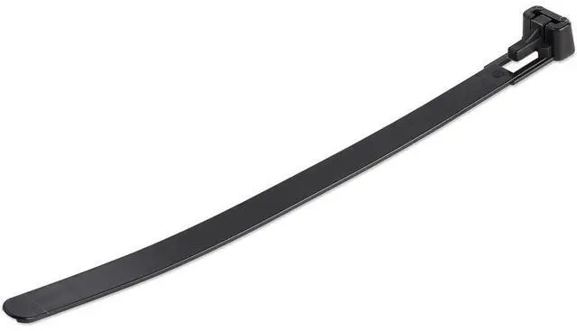 Main image of StarTech 6" Reusable Cable Ties Medium Network Cable Wraps Black 100pk