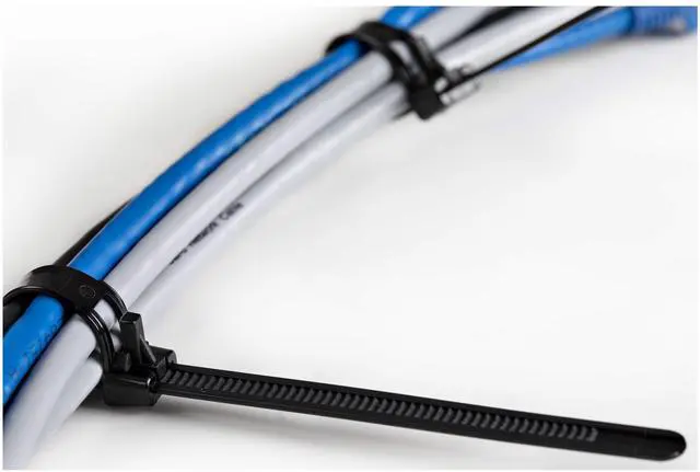 Alt view image 5 of 7 - StarTech 6" Reusable Cable Ties Medium Network Cable Wraps Black 100pk