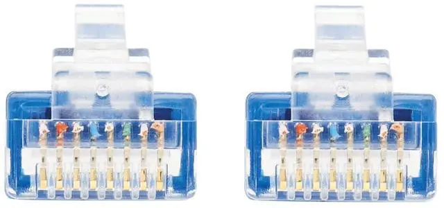 Alt view image 15 of 16 - Tripp Lite Cat6a 10G Certified Molded Ultra-Slim Utp Ethernet Cable (Rj45 M/M) Blue 5 Ft.