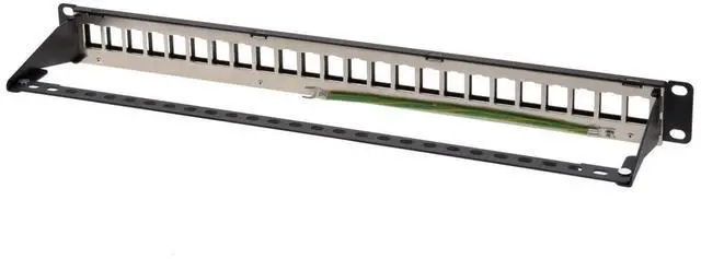 Alt view image 4 of 13 - Monoprice 24-Port 1U Blank Keystone Shielded Network Patch Panel T568A/B
